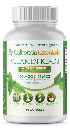 Suplemento Vitamina K2 + Vit D3 50 - Unidad a $2448