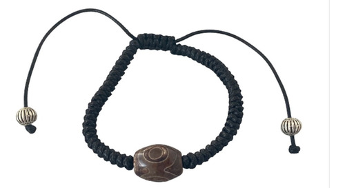 Pulsera Tibetana Cuenta Abalorio Ágata Natural Unisex 9g4h6d