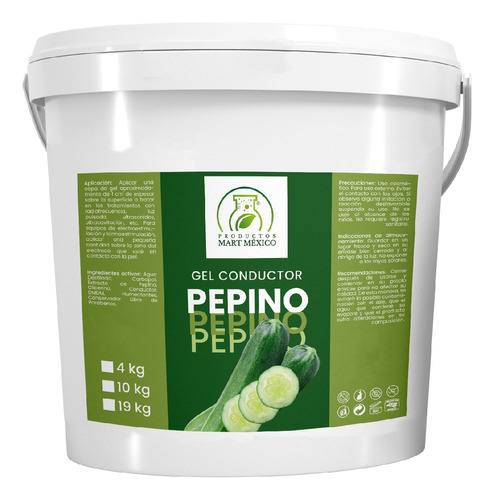  Gel Conductor De Pepino Aparatología 4 Kilos