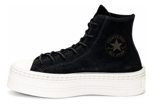 Converse Plataforma Gamuza Negro Modern Lift Chuck Taylor