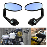 2 Espejos Moto Manillar Retrovisor Antireflejante Universal