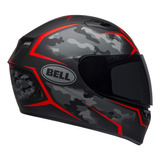 Casco Para Moto Bell Qualifier Talla S Camuflaje Negro/rojo
