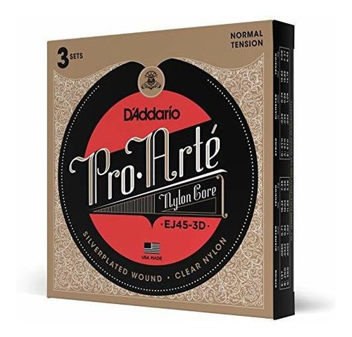 D'addario Ej45-3d Pro-arte De Nylon Clásicas De La Guitarra,