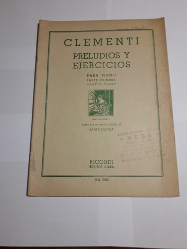 Clementi Preludios Y Ejercicios Para Piano