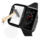 Case Cristal Templado Para Apple Watch Series 6 5 4 3 2 1 Se