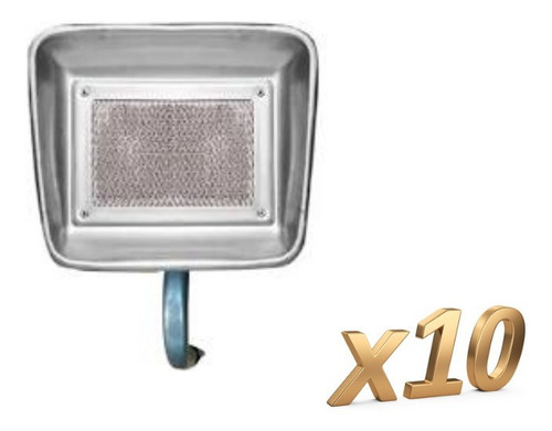 Caja X 10 Pantalla Directa 1500 Calorías Galvanizada Garrafa