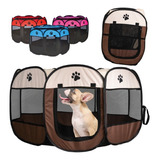 Corral Para Mascotas Ch Plegable Tela Cama Portátil Premium 