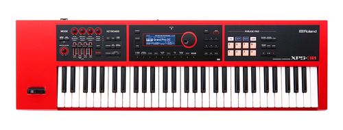 Teclado Sintetizador Roland Vermelho Com 61 Teclas - Xps-30