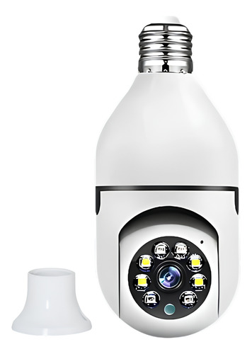 Camera Ip 360 Giratoria Wifi Lampada Externa Espiã Hd