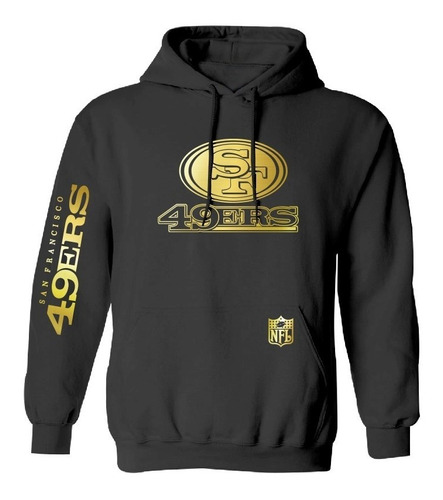 Sudadera Mod San Francisco 49ers Nfl Gold Design 