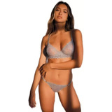 Conjunto Arco Sin Taza Encaje Colaless- Sexy Lali 2094