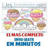 Pack Imágenes Hd Clipart Helados Heladitos Verano Caperuza