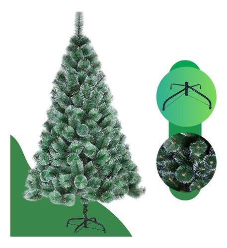 Árvore De Natal Pinheiro 2,10mt Verde Nevada - Luxo