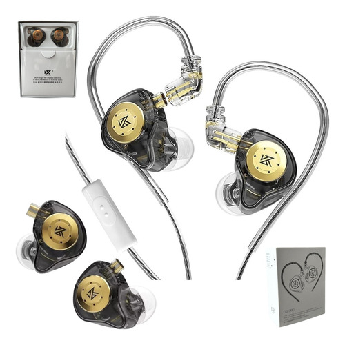 Fone De Ouvido Kz Edx Pro In Ear Com Mic Retorno De Palco