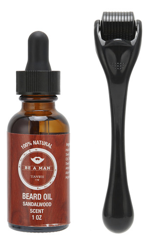 Conjunto De Microagulhas 540 Roller Beard Oil Natural Bigode