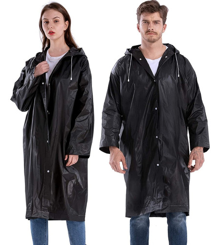 Capa Poncho Impermeable Lluvia Viento Para Adulto Con Gorro 