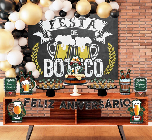 Kit Festa Fácil Festa De Boteco - Decoração De Festa