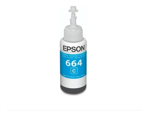 Tinta Epson Original 664 L355 L380 L395 L495 L1300 Cian