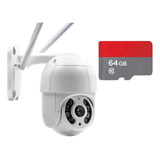 Câmera Ip Externa A Prova Dágua Wifi Yoosee A8 + Cartão 64gb