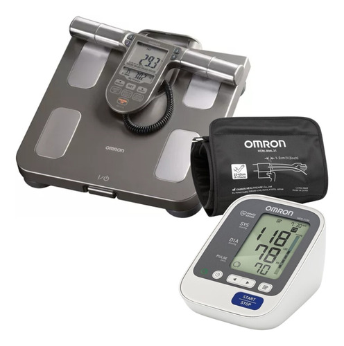 Combo Omron Digital Balanza Hbf-514 + Tensiómetro Hem-7130