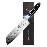 Cuchillo Chef Japonés Acero Inoxidable Alto Carbono 7 PuLG