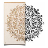 Stencil Mandala Pintura E Textura - 115x57cm Moldes Vazados