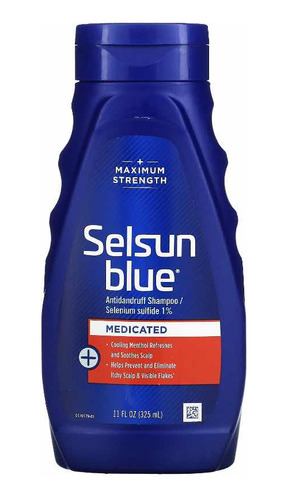 Selsun Blue Shampoo Anticaspa Selenio Sulfuro Al 1%, 325 Ml.