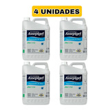 4 Alcool Gel Asseptgel Cristal Bactericida 70º Inpm 5 Litros