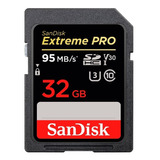 Tarjeta De Memoria Sd Sandisk Extreme Pro 32gb 4k U3