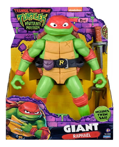 Tortugas Ninja Rafael Figura Gigante C/acc C/art 30cm 83400r