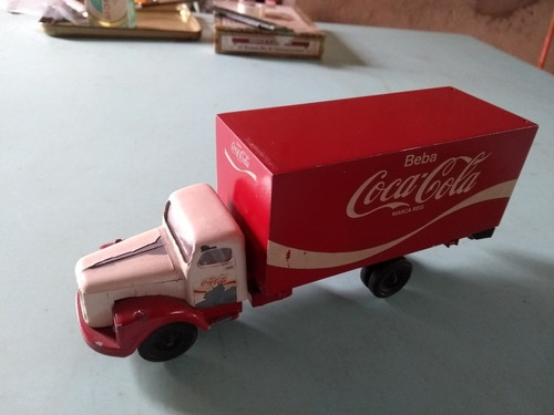 Miniatura Scania Baú Coca Cola Juê 