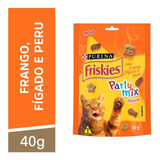 Petisco Purina Friskies Frango Fígado E Peru Para Gatos  40g