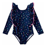 Roupa De Banho Infantil Body Praia Manga Longa Uv50+ Tip Top