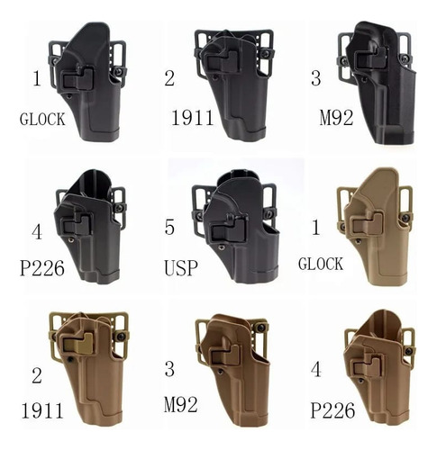 F1 Holster Funda  Para Glock 92fs 1911 Varios Modelos 