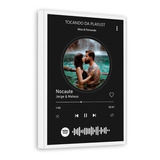 Quadro Spotify Sua Foto E Música 20x30 Personalizado Namoro