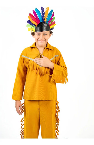 Disfraz Traje Indio Americano Apache Niños.