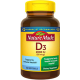  Vitamina D3 2000 Ui (50 Mcg) Nature Made 250 Softgels
