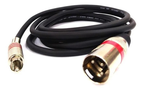  Cabo Xlr Macho 1 Rca Macho 5m