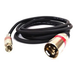  Cabo Xlr Macho 1 Rca Macho 1m