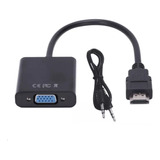 Adaptador Conversor Hdmi A Vga Video Full Hd Con Sonido 