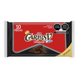 Nestlé Carlos V Cero Chocolate Semiamargo Sin Azúcar 10 Pz