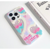 Funda Premium Holografica Love Story Para iPhone 13 Pro Max