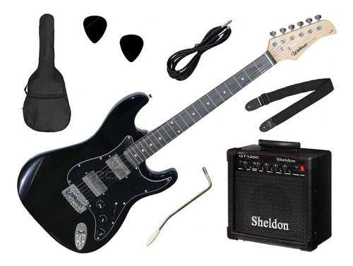 Kit Guitarra Waldman Street Strato + Amp E Acessórios - Nf