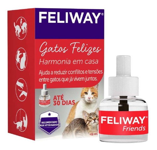 Feliway Friends Ceva Adaptação De Gatos Refil 48ml