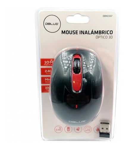 Mouse Inalambrico Optico 3d 2.4g 1000pdpi Dbm2307