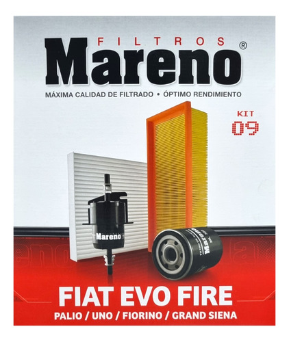 Kit Filtros Fiat Palio 3 Grand Siena Fiorino Strada Evo Fire Foto 2