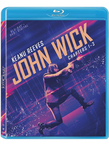 John Wick 1 2 3 Trilogia Boxset Peliculas Blu-ray + Dvd