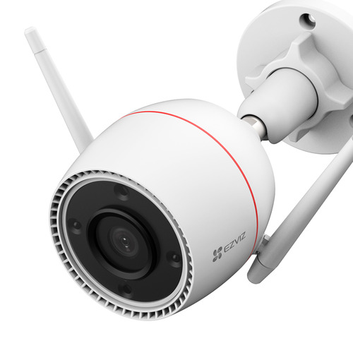 Ezviz Cámara De Seguridad C3tn3 Tipo Bala Ip 3mp Con Wifi Visión Nocturna En Color Detección Humana Y Seguimiento Inteligente Ideal Para Uso Exterior Con Ranura Para Memoria Sd + Sirena