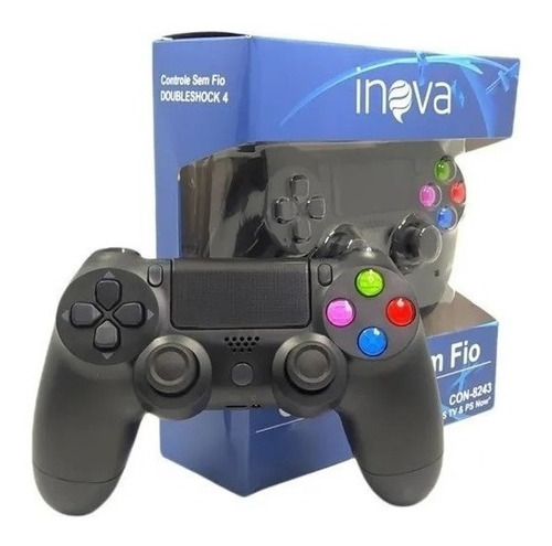 Controle Joystick Sem Fio Inova Con-8243 Preto