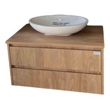 Mueble Para Baño De 80 Vanitory Colgante Melamina Modernos